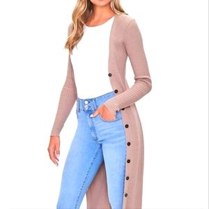 NWT FOREVER 21 LONGLINE CARGIGAN